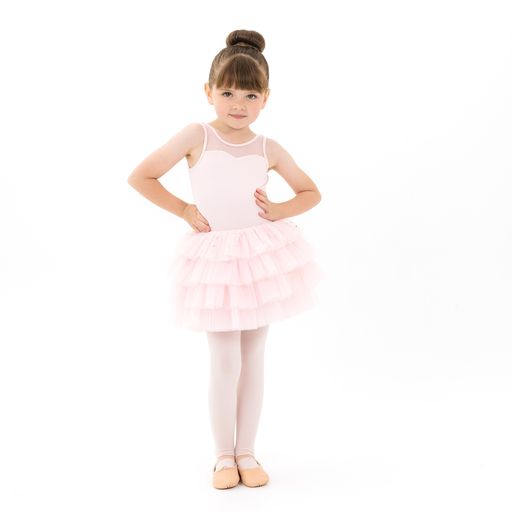 Harriett: Layered Tutu Dress in Pink